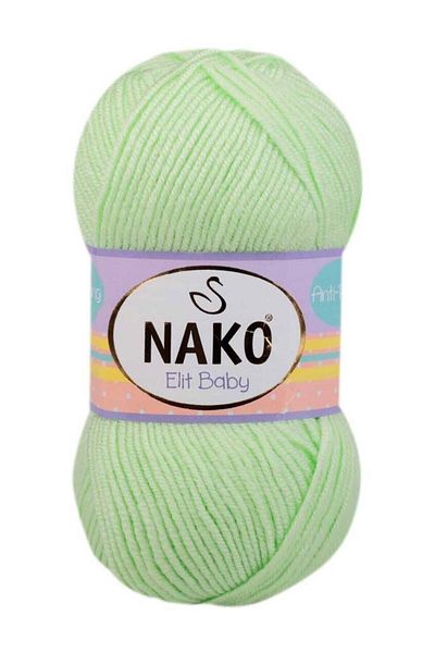 NAKO Elit Baby 5-Piece Hand Knitting Thread Pistachio Green 6712