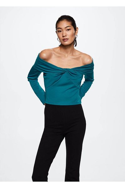 MANGO Woman Tričko s detailním uzlem