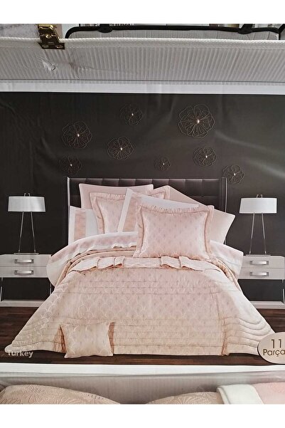 Lady Arus 11 Parça Çeyiz Seti Yatak Örtüsü Nevresim Takımı