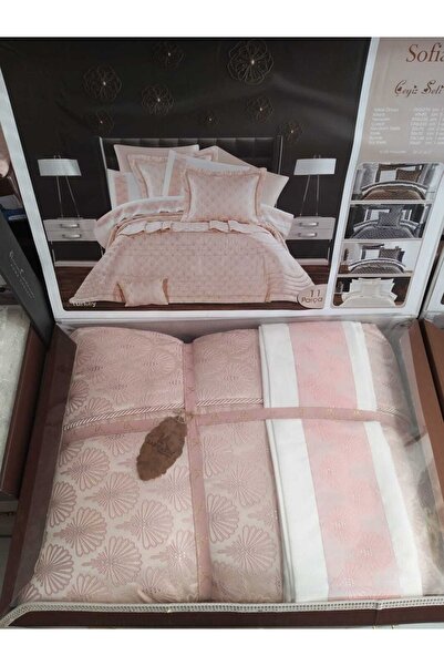 Lady Arus 11 Parça Çeyiz Seti Yatak Örtüsü Nevresim Takımı