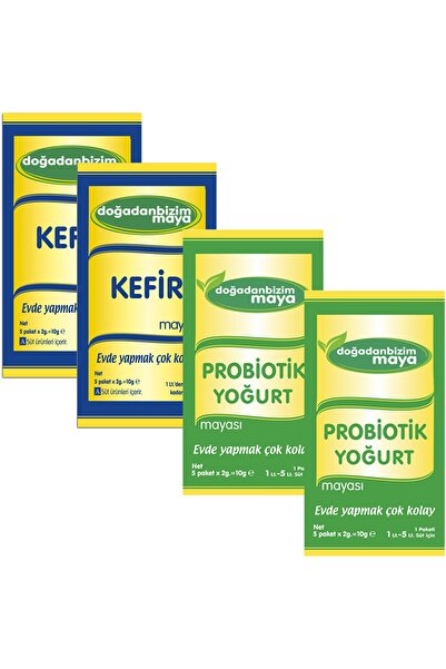 Doğadan Bizim Maya Kefir Mayası 5 Li Paket - 2 Kutu Probiotik Yoğurt Mayası 5 Li Paket - 2 Kutu