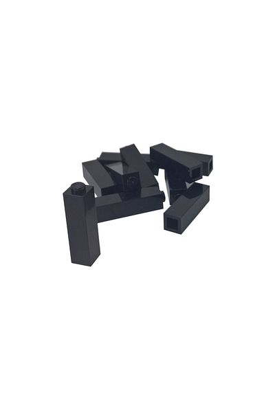 LEGO Original Accessory Custom Moc Creator Brick 1 X 1 X 3 Black Brick 6 Pieces Will Be Sent