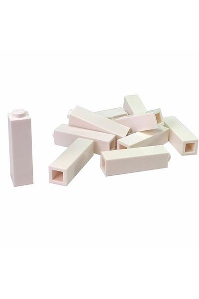 LEGO Moc Creator Brick - 1x1x3 White Brick, 4 Original Accessories to Send