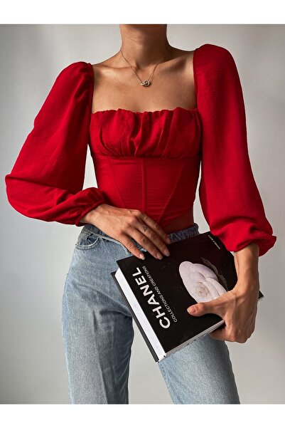 MY DEPO Women's Underwire Chest Gathered Blouse