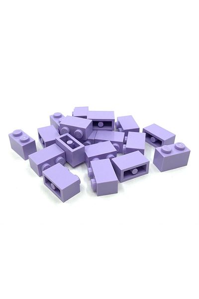 LEGO Moc Creator Accessory - 1X2 Light Lilac Brick, 4 Pieces to Send
