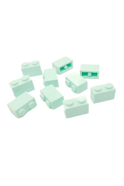 LEGO Accessory Custom Moc Creator Brick 1 X 2 Water Blue Brick 4 Pcs to Be Sent