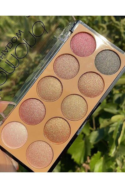White Lily Cosmetics 10-Piece Diamond Model Eyeshadow Palette