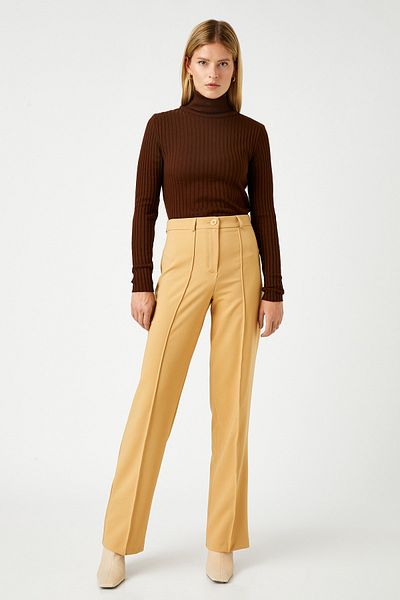 Koton Γυναικείο παντελόνι Camel Hair 3WAK40189UW