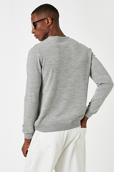 Koton Pulover de bază gri pentru bărbați 3WAM70017HT