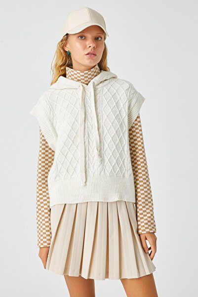 Koton Dámský svetr Ecru 3WAL90045HT