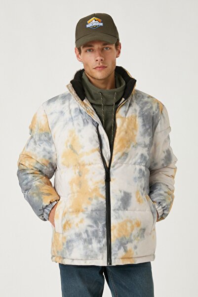 Koton Men's Gray Patterned Jacket 3WAM20110HW