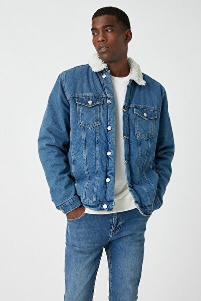 Koton Erkek Açık İndigo Ceket 3WAM50011BD