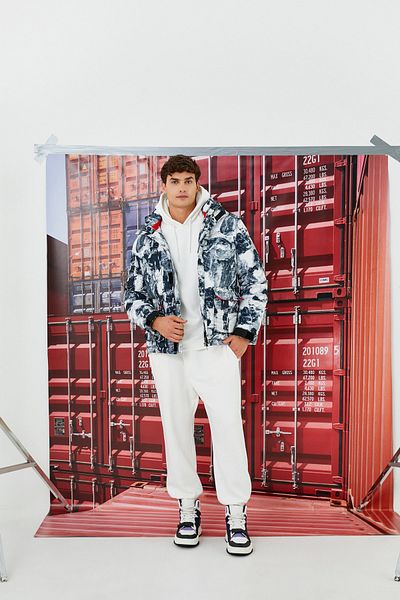 Koton Off-White-Jogginghose für Herren 3WAM40103MK
