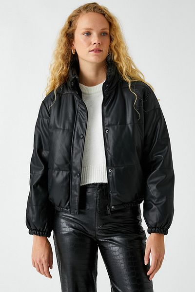 Koton Schwarze Damenjacke 3WAK20068EW