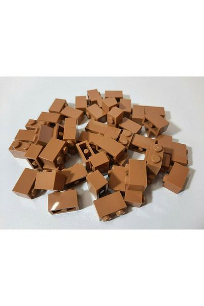 LEGO Accessory Custom Moc Creator Brick 1 X 2 Light Brown Brick 4 Pieces to Be Sent