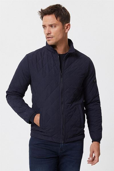 Lee Cooper Ανδρικό παλτό Alex - Navy Blue 221 LCM 232011