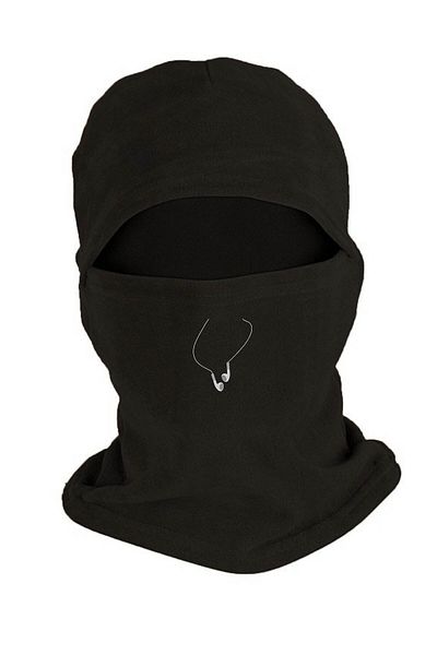 herotasarım Χειμερινή μαύρη μάσκα χιονιού Fleece - Ακουστικά με στάμπα, Bll1779