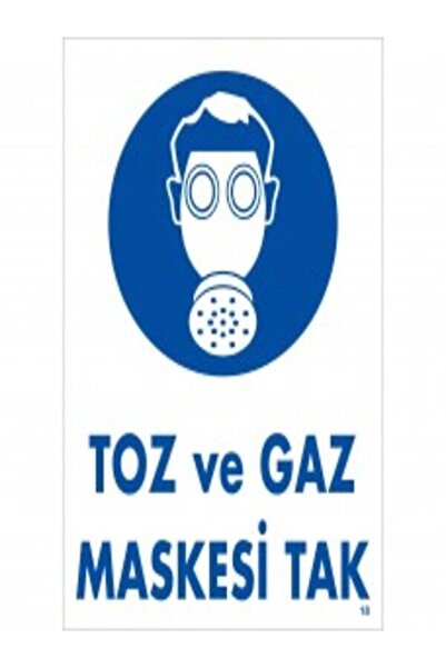 Emek İkaz Levhaları قناع الغبار والغاز يناسب علامة التحذير/التحذير