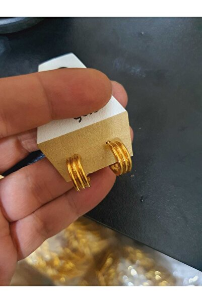 barisiva gold 22 Ayar Altın Kaplama Şık Küpe