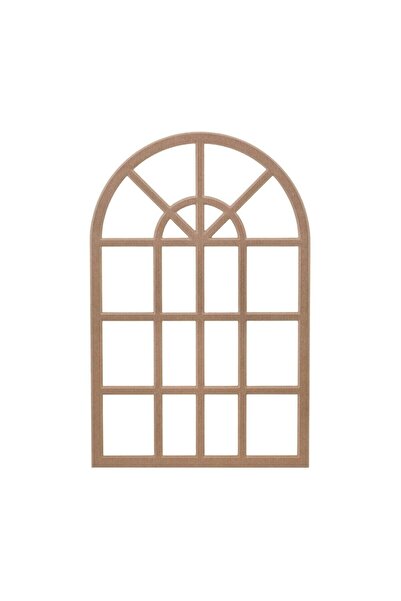 bangu Hint Pencere Ayna Kanallı Boyanabilir Dekoratif Duvar Çerçeve 18mm Ham ...