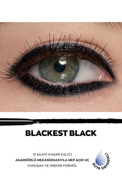 AVON Glimmersticks Asansörlü Açılıp Kapanabilen Göz Kalemi Blackest Black İkili Set