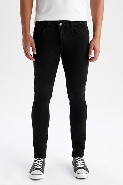 DeFacto Carlo Skinny Fit Extra Slim Fit Normal Waist Extra Narrow Leg Jean Trousers