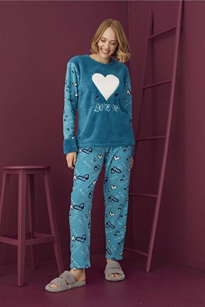 CALİA Жіночий комплект піжами з флісу Зимовий комплект піжами