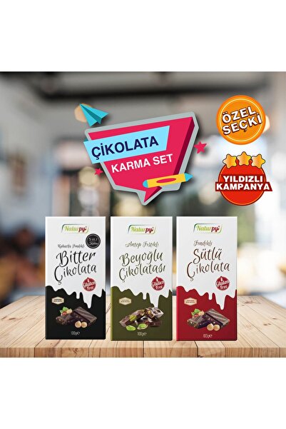 Naturpy Çikolatalar (sütlü, Fıstıklı, Bitter) Özel Seçki