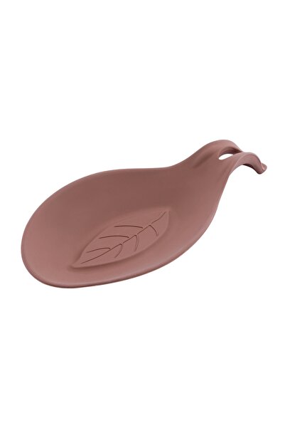 Silicolife Καφέ Στήριγμα Κουτάλας Σιλικόνης – Σχέδιο Φύλλου, Ανθεκτικό στη Θε...