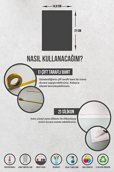 Decorita Glass Door Number - Number 5 |   Glass Baffle Board |   14.8cm X 21cm