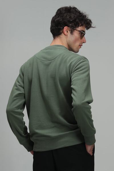 Lufian Baskılı Pamuklu Bisiklet Yaka Regular Fit Star Sweat Erkek Sweat 112030098