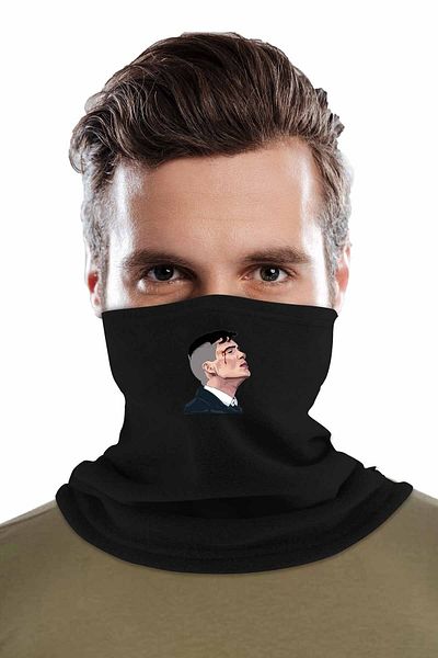 herotasarım Set de 2 Peaky Blinders - Guler pentru gât cu mănuși negre, fleece Bll3286
