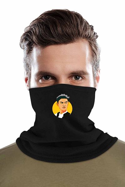 herotasarım Paulo Dybala Mănuși negre Guler pentru gât - Set de 2 fleece Bll1264