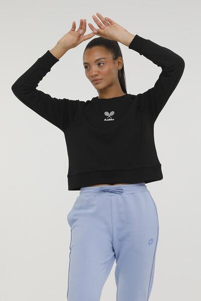 Lotto W-slg03 Суитшърт Anıta Черен дамски суитшърт