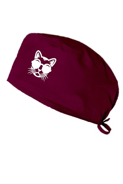 bonecim Cat Themed Doctor Nurse Hospital Cook Medical Surgical Bonnet