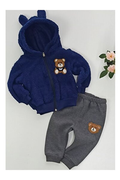 Cimcime Bebe Welsoft Hırkalı Erkek Bebek Takım