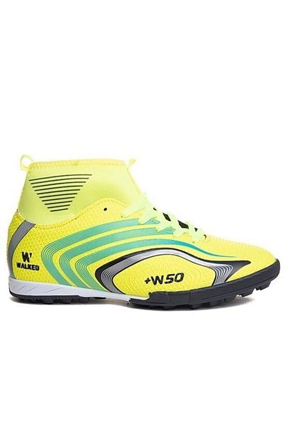 Walked 0435 Yellow Super Mercury Ankle Socks Astroturf Futbpl Shoes