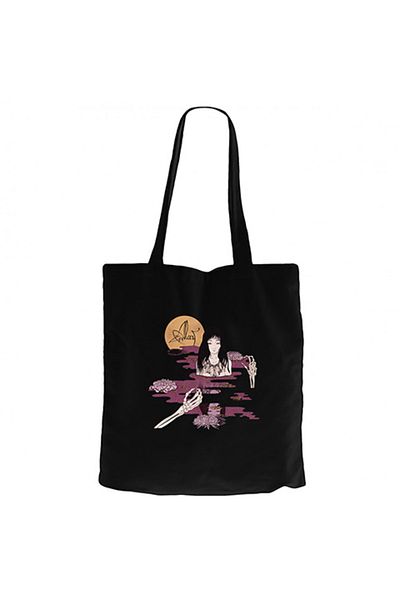 Z zepplin Alcest Kodama Black Canvas Tote Bag