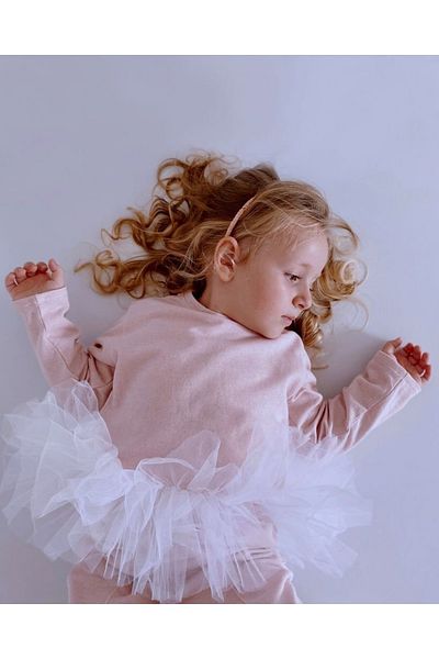 le petit sole Girl's Candy Tutu Top-bottom Set
