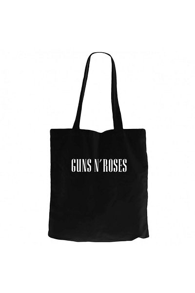 Z zepplin Μαύρη πάνινη τσάντα με λογότυπο Guns N Roses