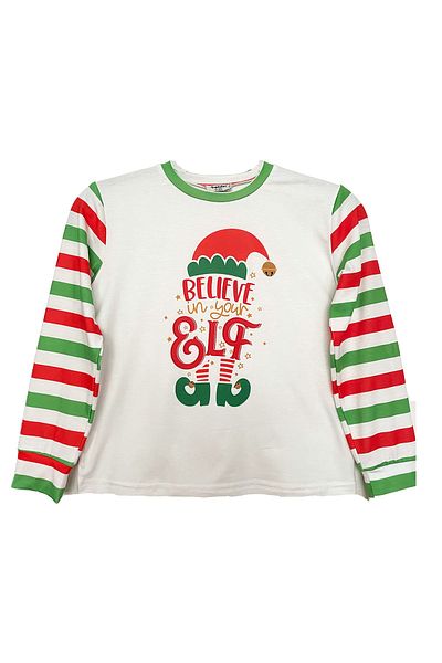Bolder New Year Striped Children's Pajama Set