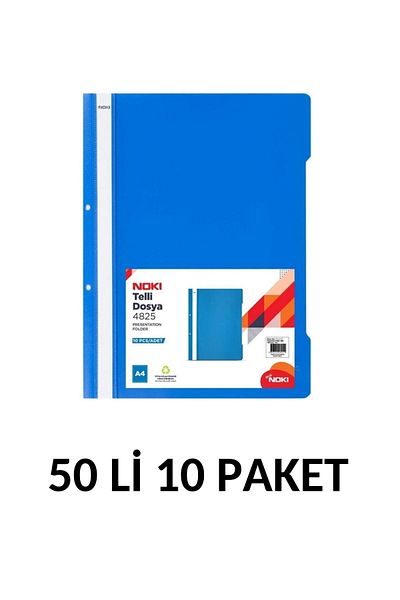Noki 10 Pack Blue Ring Binder 50 Liters