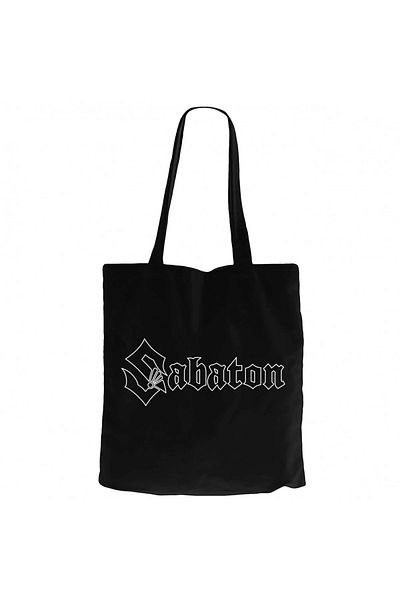 Z zepplin Geantă tote din pânză neagră Sabaton Logo Vector