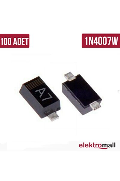 ELEKTROMALL 1n4007w 1a 1000v Sot-123 Diyot - 100 Adet