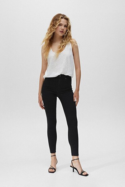 Lixera Blugi Terra Jet Black Colorfast Lycra Super Skinny (de colecție)-