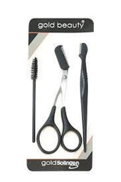 Gold Beauty 3 Piece Eyebrow Care Set