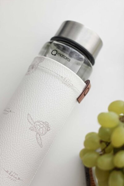 Qmatara Middle Save Sleeve Premium Glass Flask
