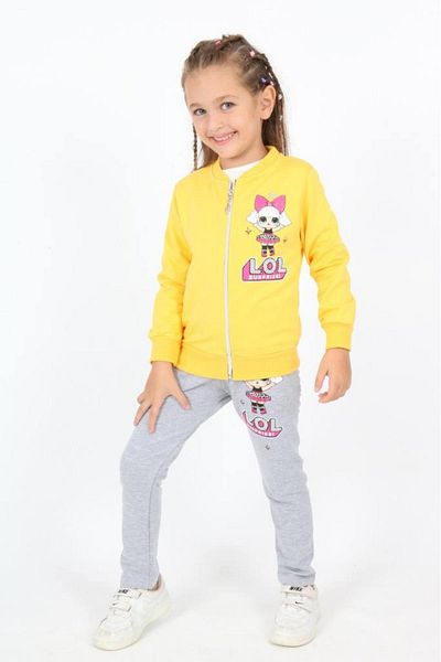 My Kids Wear Triple Combed Two Thread Girls' Suit