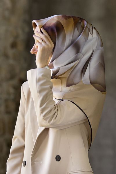 Vissona Γυναικείο Twill Σιελ Γάζας Γάλατος Καφές - Μινκ