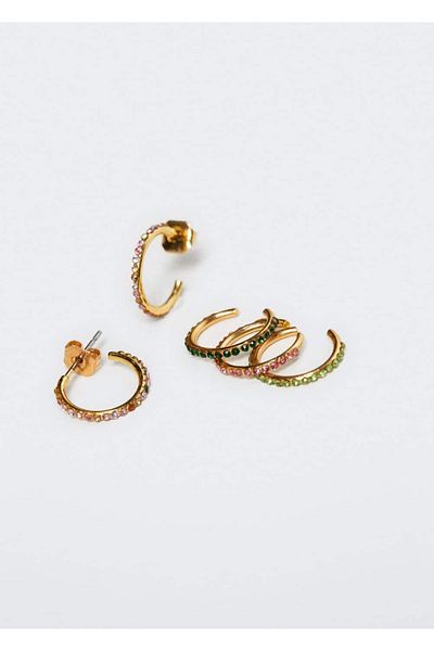 MANGO Woman Ohrring- und Knorpel-Ohrring-Set
